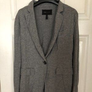 BCBG Grey Jacket/Blazer with Draped Back Sz M